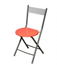 Сгъваем стол с червена седалка